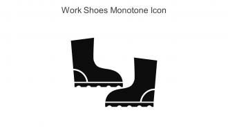 Work Shoes Monotone Icon In Powerpoint Pptx Png And Editable Eps Format