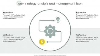 Work Strategy Analysis And Management Icon