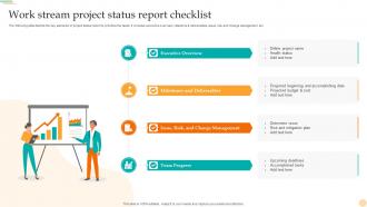 Work Stream Project Status Report Checklist