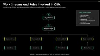 Work Streams And Roles Involved In CRM Digital Transformation Driving Customer