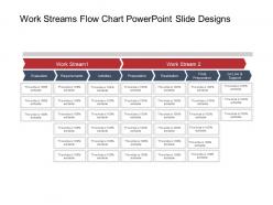 Work streams flow chart powerpoint slide designs