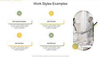 Work Styles Examples In Powerpoint And Google Slides Cpb
