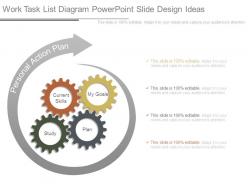 Work task list diagram powerpoint slide design ideas