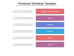 Workback schedule template ppt powerpoint presentation infographics portfolio cpb