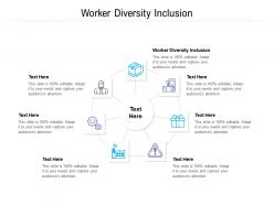 Worker diversity inclusion ppt powerpoint presentation show cpb