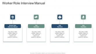 Worker Role Interview Manual In Powerpoint And Google Slides Cpb