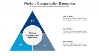 Workers compensation exemption ppt powerpoint presentation infographics themes cpb