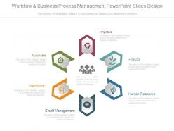 Workflow And Business Process Management Powerpoint Slides Design