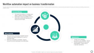 Workflow Automation Impact On Business Transformation