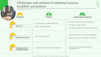 Workflow Automation Implementation Challenges And Solution Of Adopting Business