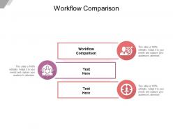 Workflow comparison ppt powerpoint presentation infographics example introduction cpb