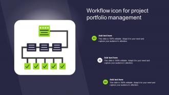 Workflow Icon For Project Portfolio Management