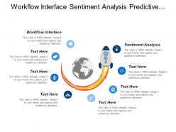 Workflow interface sentiment analysis predictive modeling forecasting simulation