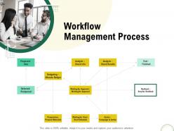 Workflow management process optimizing infrastructure using modern techniques ppt graphics