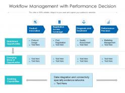 Workflow management with performance decision ppt powerpoint presentation portfolio gridlines