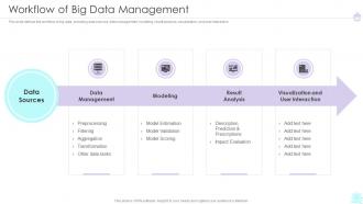 Workflow Of Big Data Management Ppt Summary