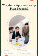 Workforce Apprenticeship Plan Proposal Report Sample Example Document