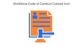 Workforce Code Of Conduct Colored Icon In Powerpoint Pptx Png And Editable Eps Format