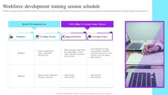 Workforce Development Training Session Schedule Future Resource Planning With Workforce