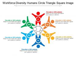 Workforce diversity humans circle triangle square image