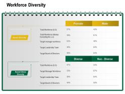 Workforce Diversity Target Board Ppt Powerpoint Presentation Pictures Aids