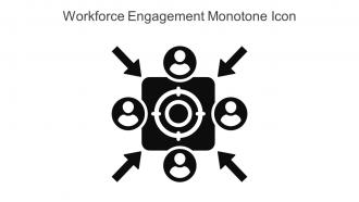 Workforce Engagement Monotone Icon In Powerpoint Pptx Png And Editable Eps Format