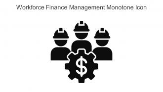 Workforce Finance Management Monotone Icon In Powerpoint Pptx Png And Editable Eps Format