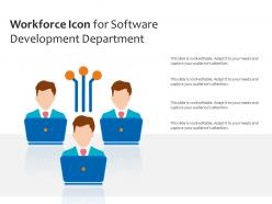 Workforce icon for software development department