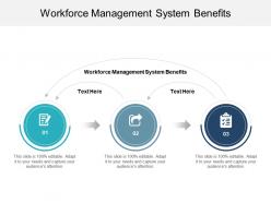Workforce management system benefits ppt powerpoint presentation infographics cpb
