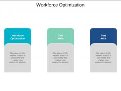 Workforce optimization ppt powerpoint presentation icon background cpb