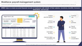 Workforce Payroll Management System HRMS Implementation Strategy Ppt Icon Master Slide