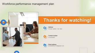 Workforce Performance Management Plan Powerpoint Presentation Slides Interactive Pre-designed