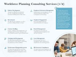 Workforce Planning Consulting Services Ppt Powerpoint Presentation Designs