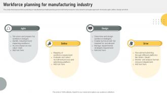 Workforce Planning For Manufacturing Industry
