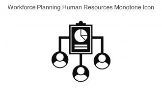 Workforce Planning Human Resources Monotone Icon In Powerpoint Pptx Png And Editable Eps Format