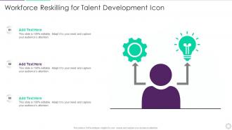 Workforce Reskilling For Talent Development Icon