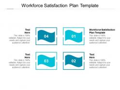 Workforce satisfaction plan template ppt powerpoint presentation summary design inspiration cpb