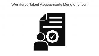 Workforce Talent Assessments Monotone Icon In Powerpoint Pptx Png And Editable Eps Format