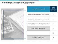 Workforce turnover calculator annual cost ppt powerpoint presentation styles graphics example