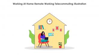 Working At Home Remote Working Telecommuting Illustration