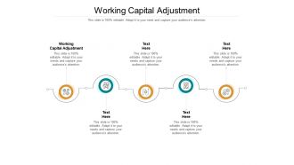 Working capital adjustment ppt powerpoint presentation layouts shapes cpb