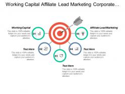 Working capital affiliate lead marketing corporate event planning cpb