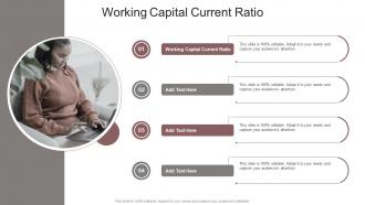 Working Capital Current Ratio In Powerpoint And Google Slides Cpb