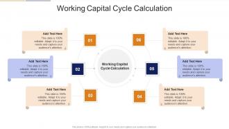 Working Capital Cycle Calculation In Powerpoint And Google Slides Cpb