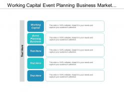 Working capital event planning business market research strategy cpb