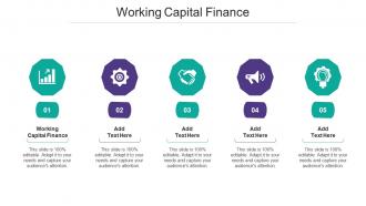 Working Capital Finance Ppt Powerpoint Presentation Gallery Format Ideas Cpb