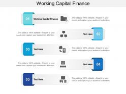 Working capital finance ppt powerpoint presentation pictures graphics cpb
