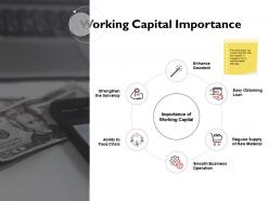 Working capital importance smooth business solvency ppt powerpoint presentation graphics pictures