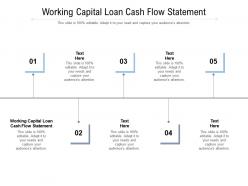 Working capital loan cash flow statement ppt powerpoint presentation ideas visual aids cpb