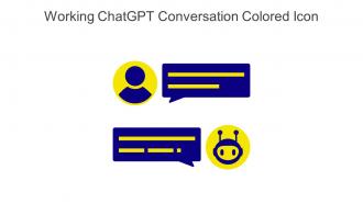 Working Chatgpt Conversation Colored Icon In Powerpoint Pptx Png And Editable Eps Format